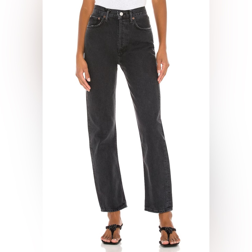 Agolde 90s pinch waist jeans black tea